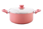 Jogo de Panelas Brinox de Alumínio Rosé 8 Peças Easy