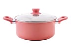 Jogo de Panelas Brinox de Alumínio Rosé 8 Peças Easy