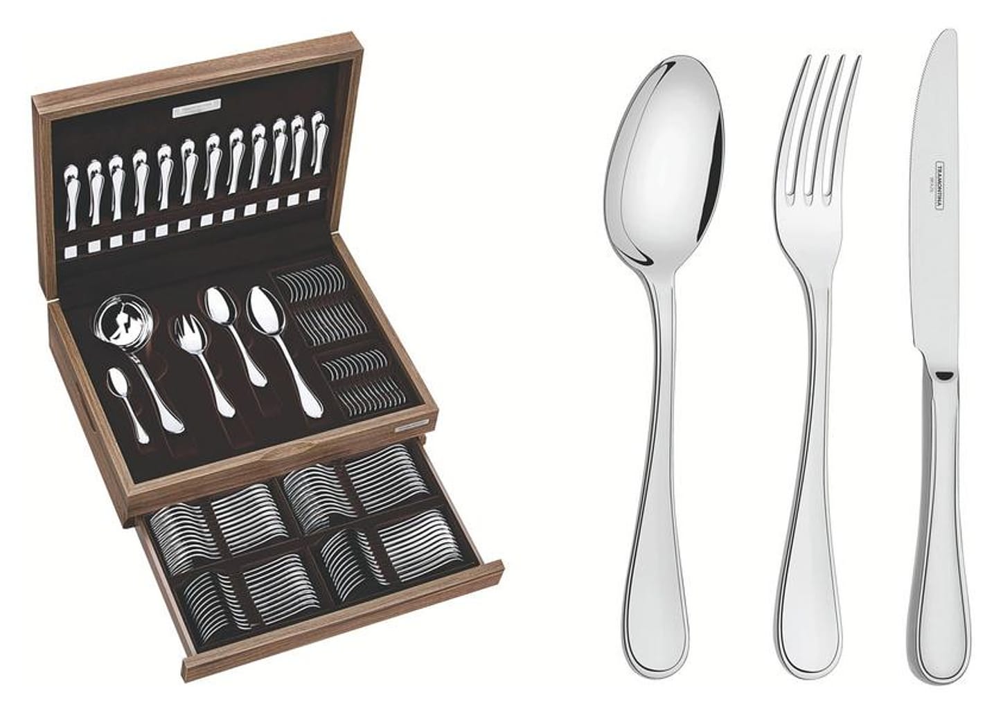 Faqueiro Tramontina Inox 101 Peças Firenze com Estojo