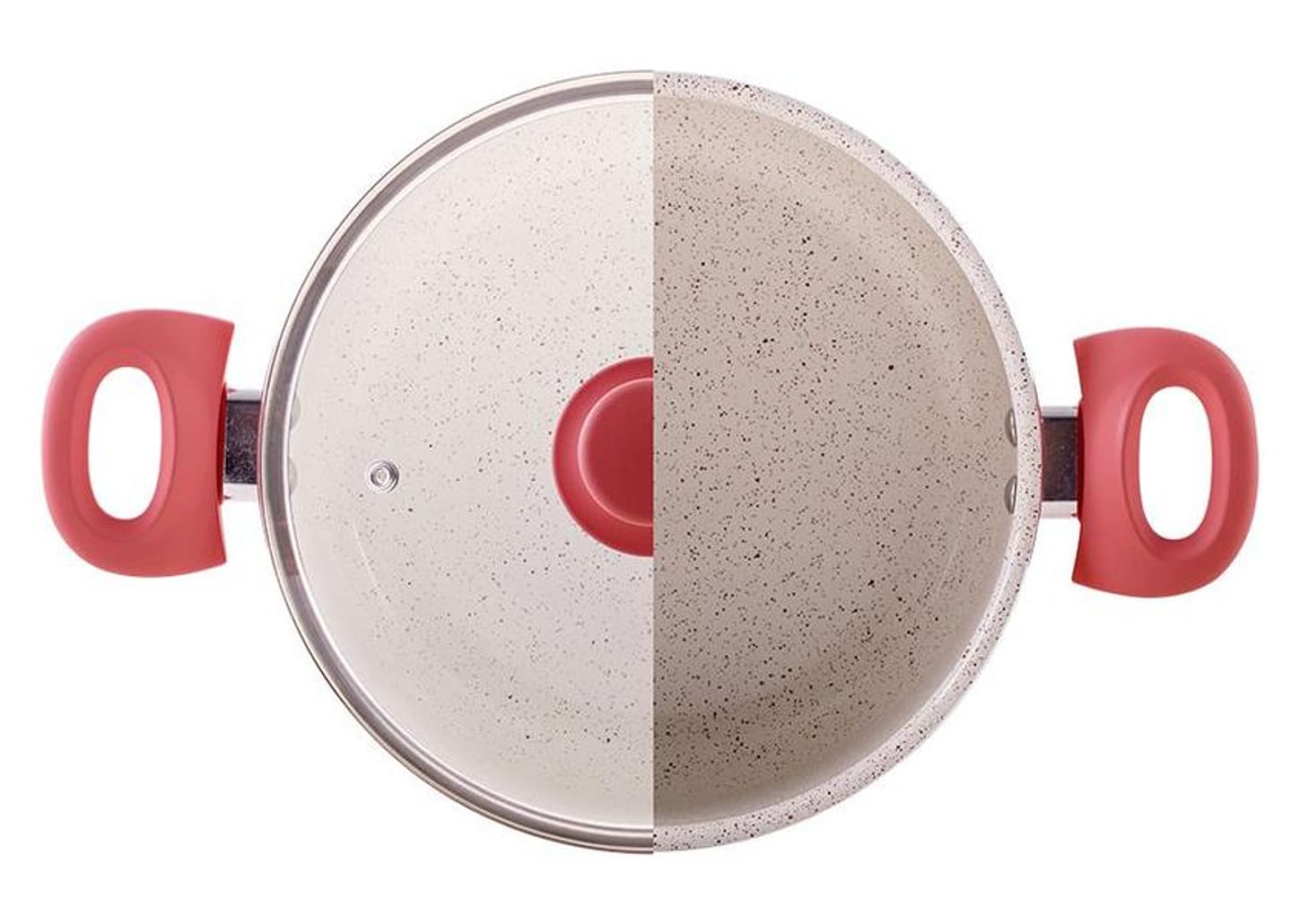 Jogo de Panelas Brinox de Alumínio Rosé 8 Peças Easy
