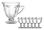 Conjunto de Jarra 1,1L e Copos 330ml de Vidro Haus Libélula Empire 7 Peças