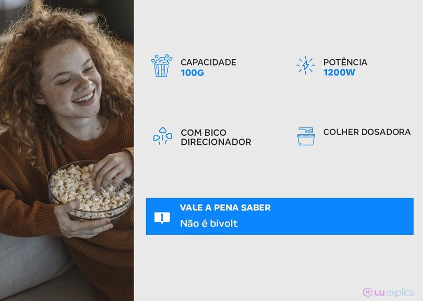 Pipoqueira Elétrica Amvox APC 027 1200W