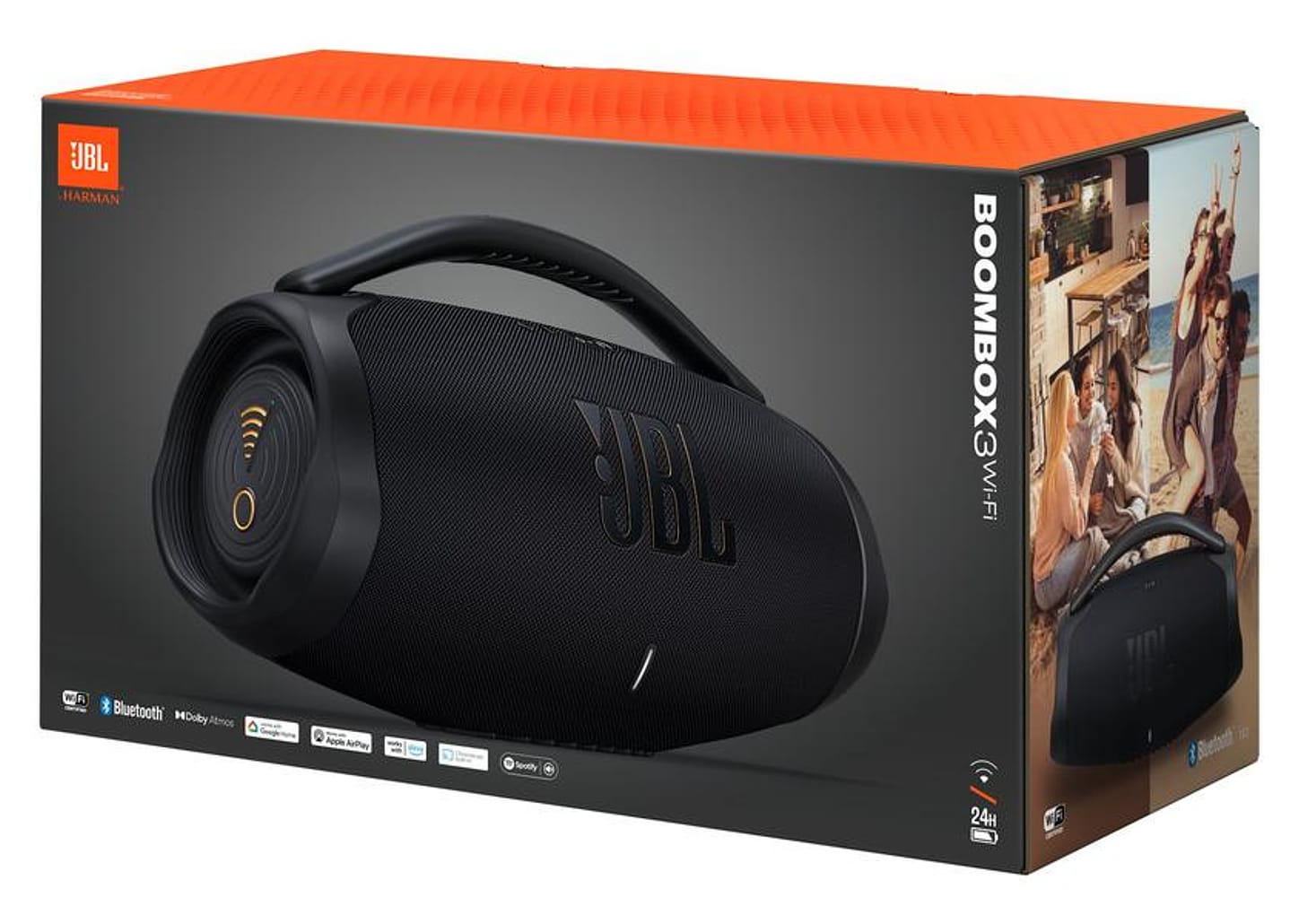 Caixa de Som JBL Boombox 3 Bluetooth Portátil à Prova de Água 180W