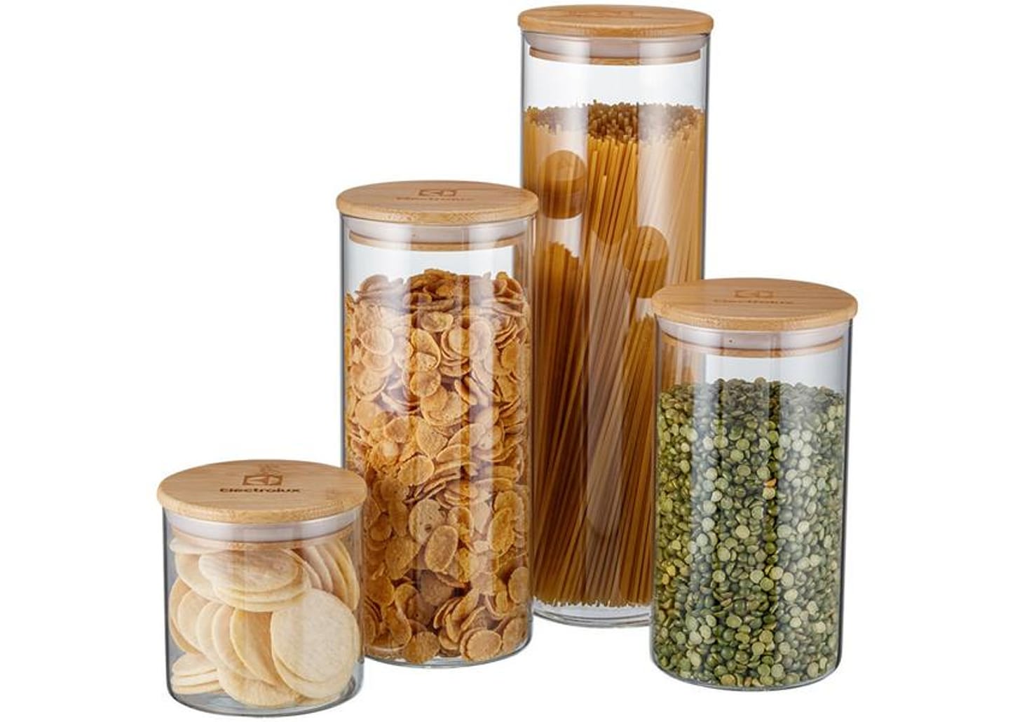 Jogo de Potes Hermético Electrolux com Tampa - A21392801 4 Peças