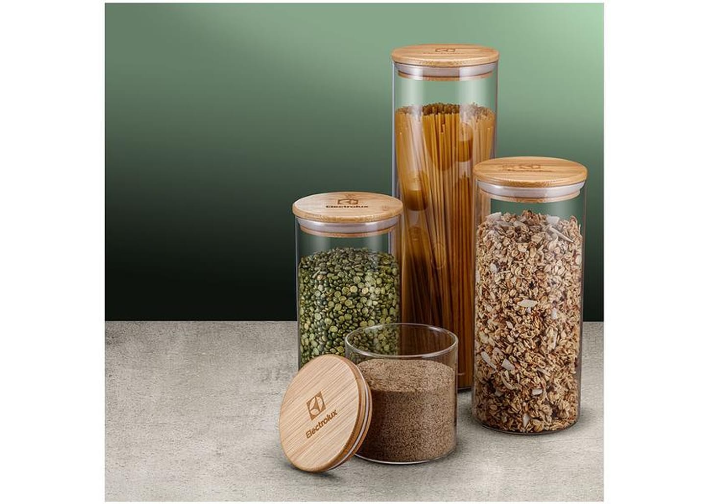 Jogo de Potes Hermético Electrolux com Tampa - A21392801 4 Peças