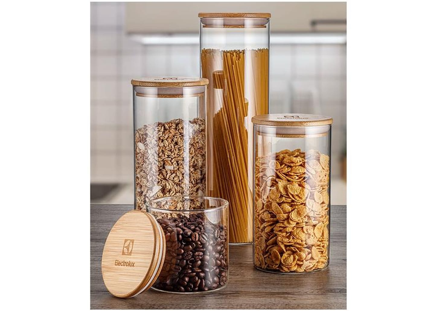 Jogo de Potes Hermético Electrolux com Tampa - A21392801 4 Peças