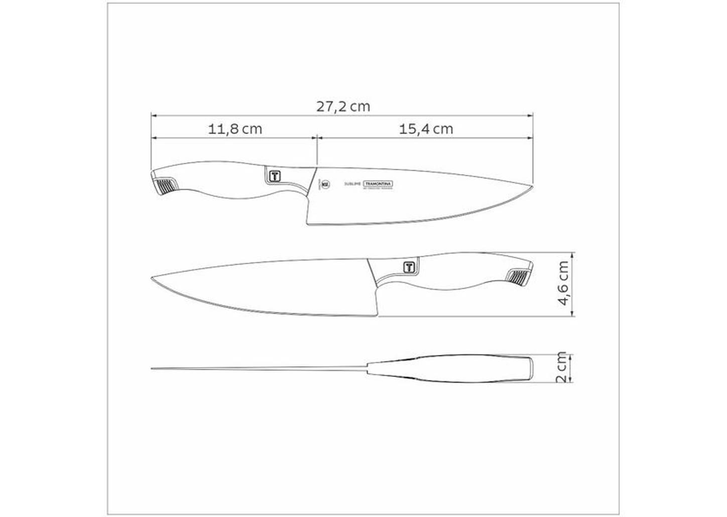 Faca do Chef Tramontina 6" Inox Sublime