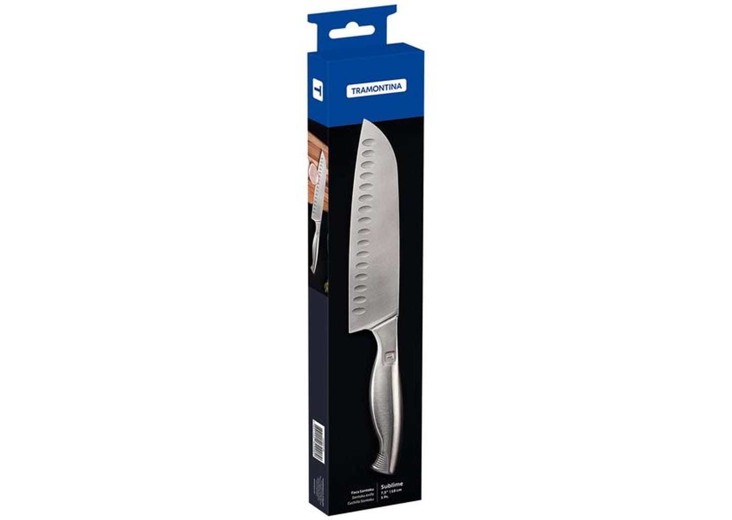 Faca Tramontina Inox 7,5" Santoku Sublime