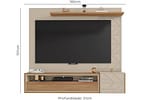 Painel para TV até 65” 1 Prateleira Caemmun Prisma