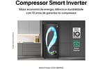 Geladeira/Refrigerador LG Frost Free Smart Preta 451L Inox Look GC-B569NQLC.AMCFSBS