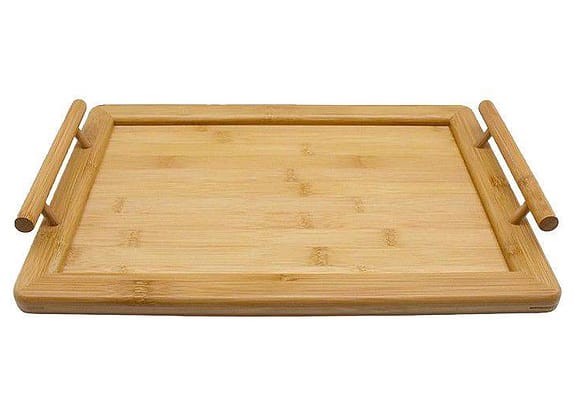Bandeja para Servir Retangular Hauskraft Bambu 35x24cm