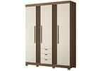 Guarda-roupa Casal 3 Portas 3 Gavetas Santos Andirá Aurora 3.3