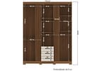 Guarda-roupa Casal 3 Portas 3 Gavetas Santos Andirá Aurora 3.3