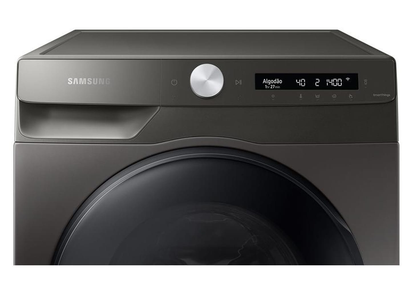 Lava e Seca Samsung 13kg Smart WD5000T Digital Inverter 3 em 1 Água Quente e Fria Cinza