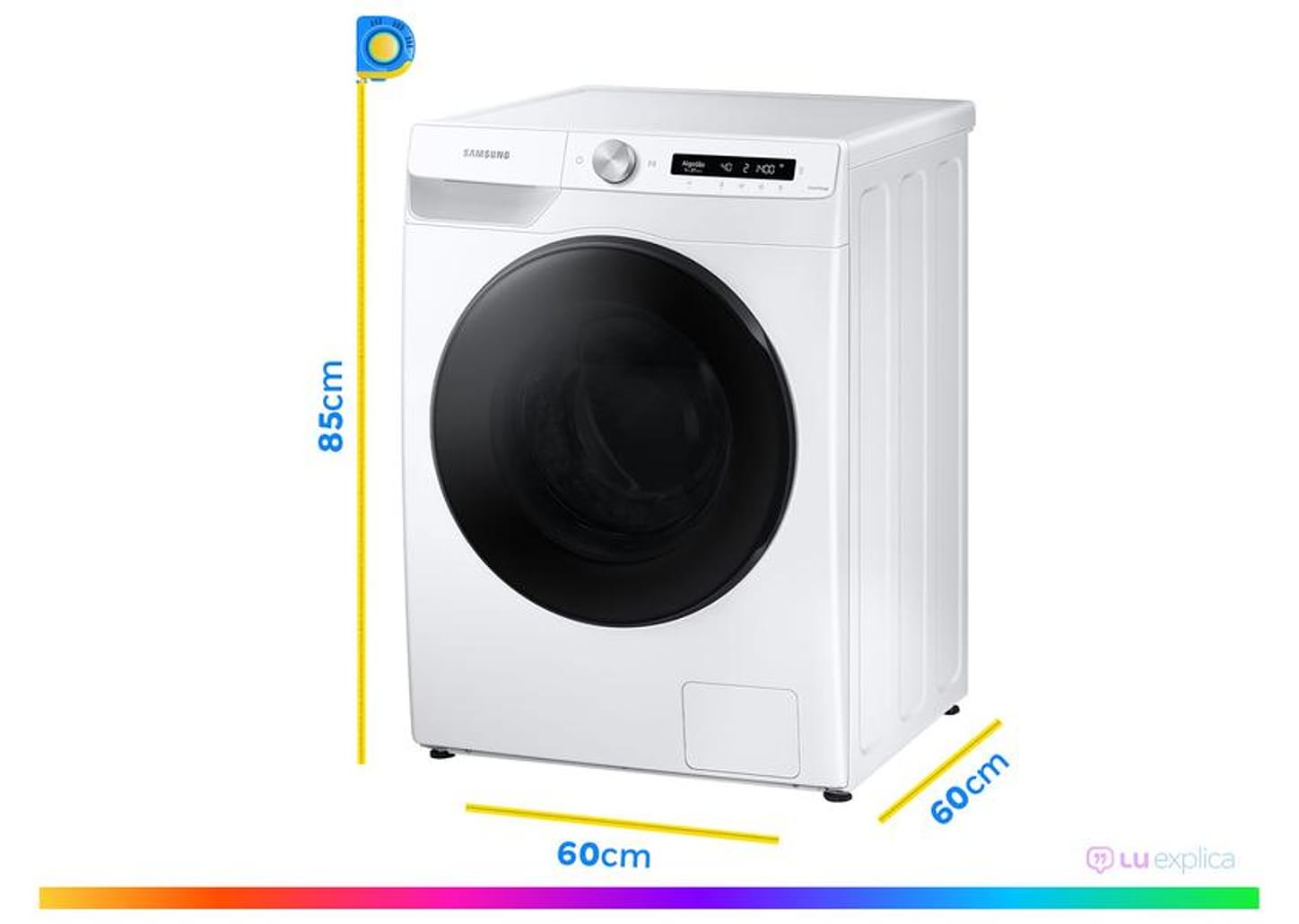 Lava e Seca Samsung 13kg Smart WD5000T Digital Inverter 3 em 1 Água Quente e Fria Branca