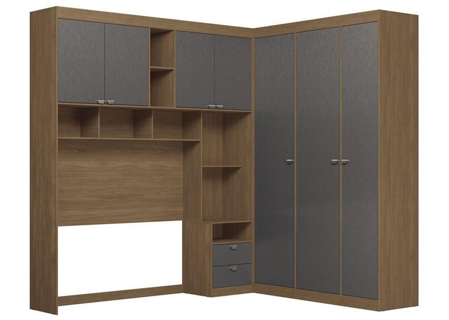 Quarto Modulado Casal 4 Peças Santos Andirá Lugano