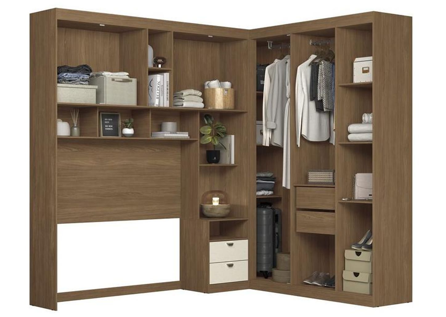 Quarto Modulado Casal 4 Peças Santos Andirá Lugano