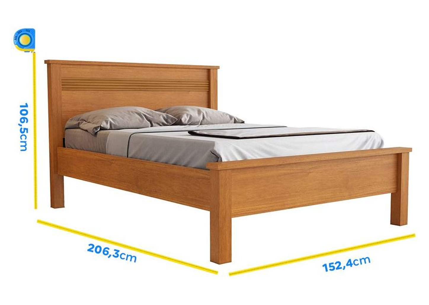 Cama de Casal Conquista Móveis Barcelona Cinamomo