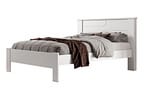 Cama de Casal Conquista Móveis Pérola Branco