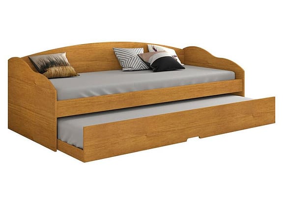 Sofá-cama Solteiro 2 Lugares Tinta e Verniz Ultravioleta Conquista Móveis Funny III