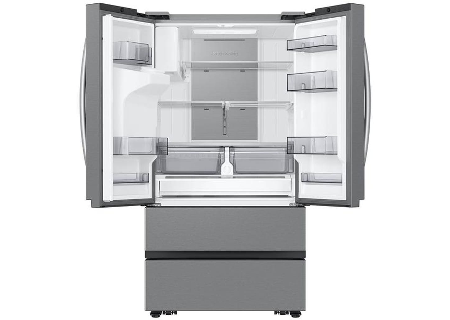 Geladeira/Refrigerador Samsung Smart Frost Free French Door Prata 467L com Dispenser de Água e Gelo RF26CG740