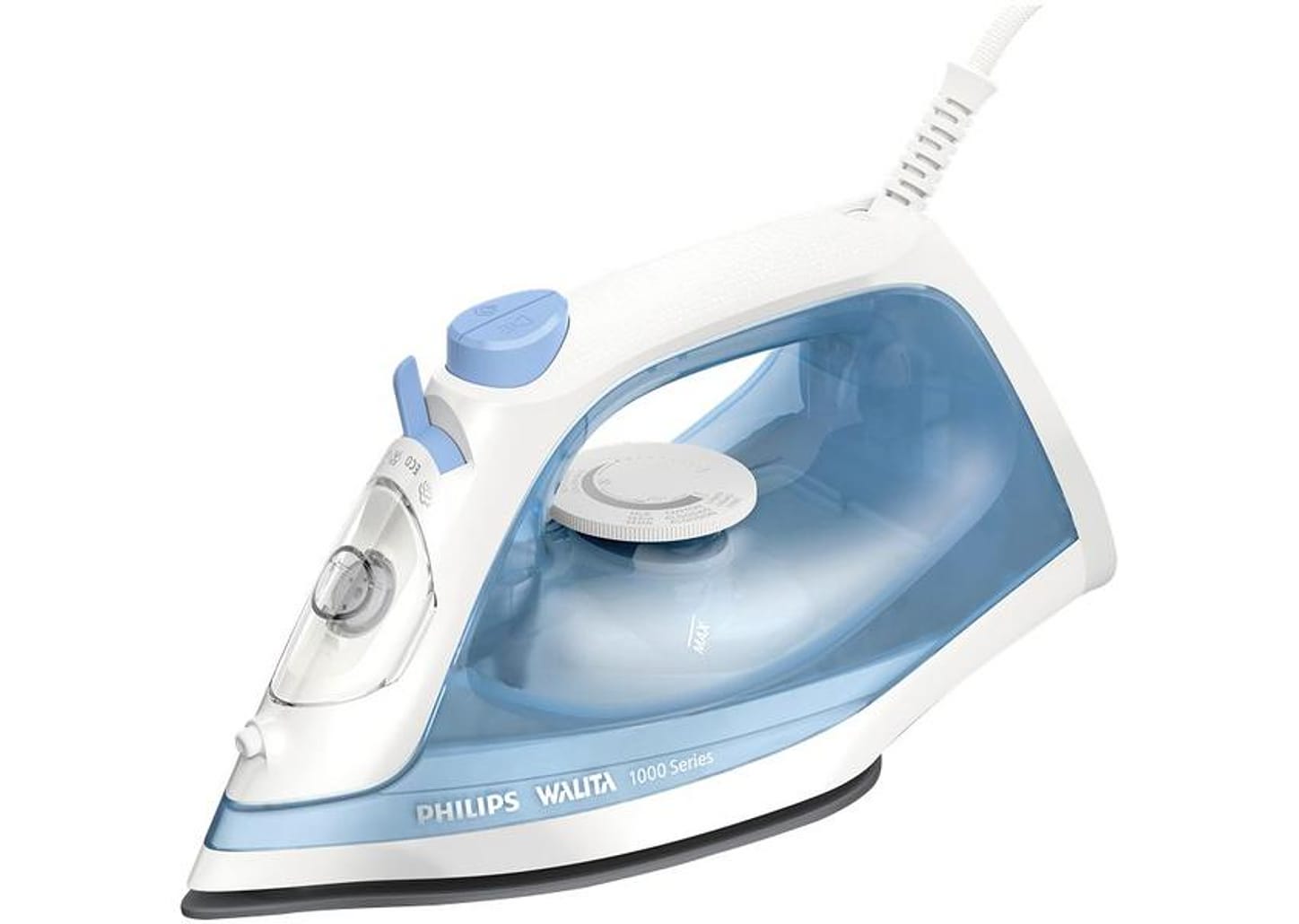 Ferro de Passar Roupa a Vapor Philips Walita 1000 Series DST1050/20 Branco e Azul