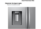 Geladeira/Refrigerador Samsung Smart Frost Free French Door Prata 467L com Dispenser de Água e Gelo RF26CG740