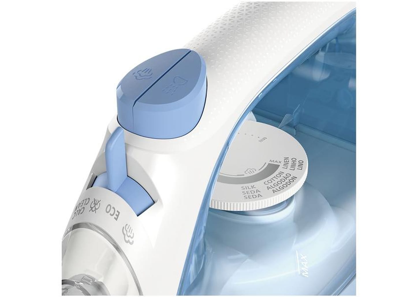 Ferro de Passar Roupa a Vapor Philips Walita 1000 Series DST1050/20 Branco e Azul