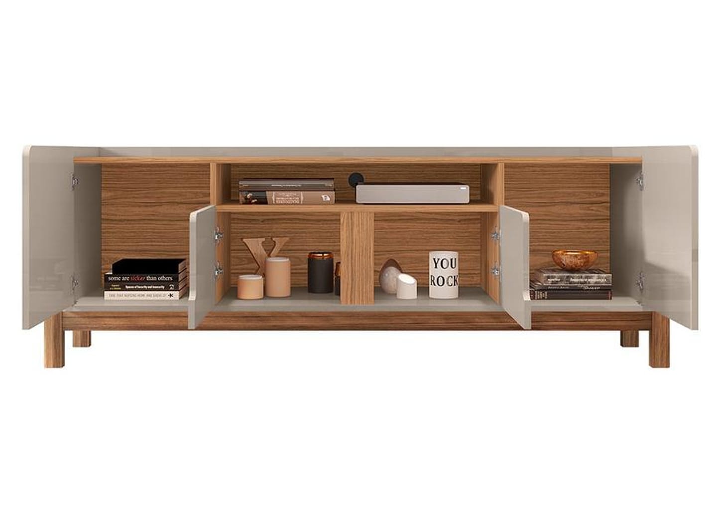 Rack para TV até 60" 4 Portas Casa D Lizz