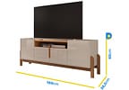 Rack para TV até 60" 4 Portas Casa D Lizz