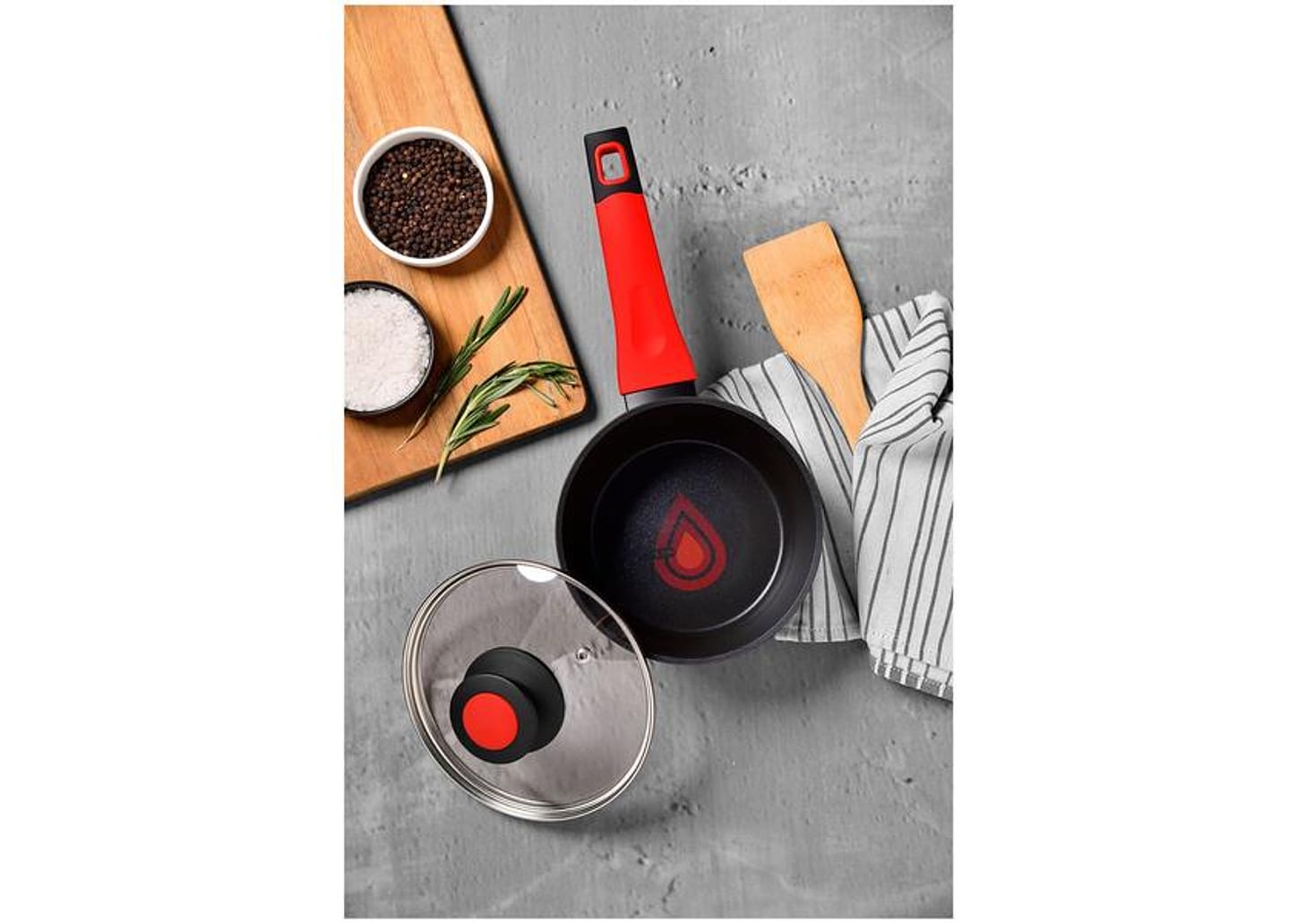 Jogo de Panelas Bergner Antiaderente de Alumínio Preto 4 Peças Chroma