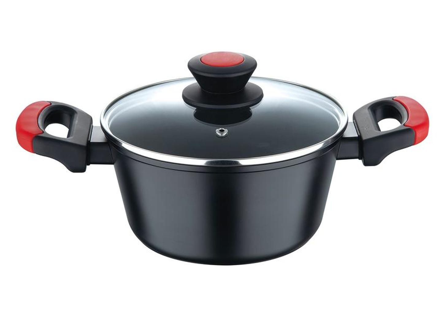 Jogo de Panelas Bergner Antiaderente de Alumínio Preto 4 Peças Chroma