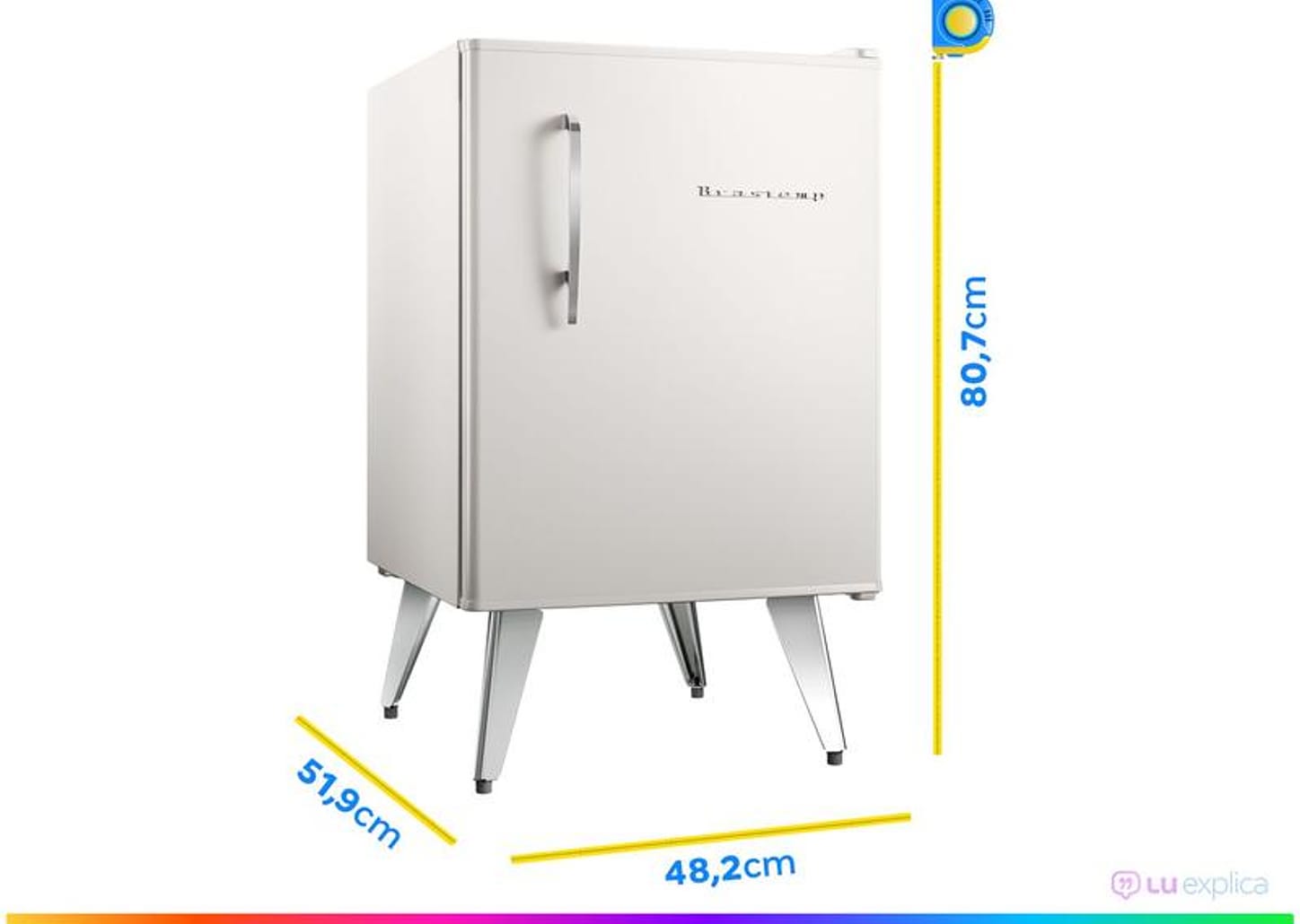 Frigobar Brastemp 76L Branco Retrô BRA08HB