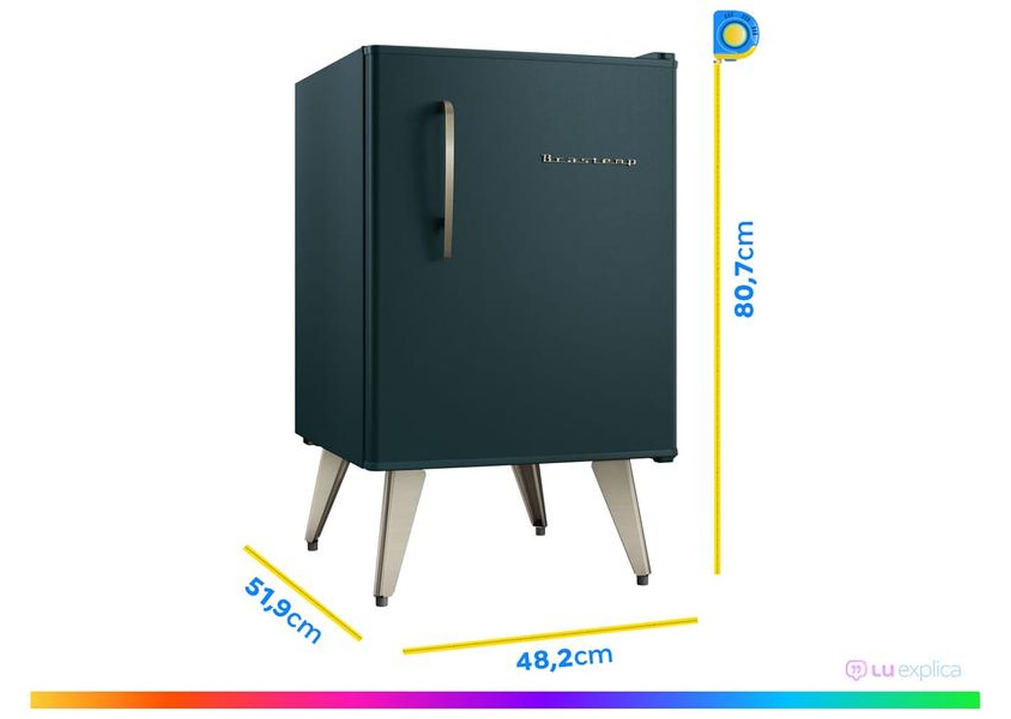 Frigobar Brastemp 76L Verde Retrô BRA08HN