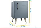 Frigobar Brastemp 76L Azul Retrô BRA08HW