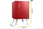 Frigobar Brastemp 76L Vermelho Retrô BRA08HV