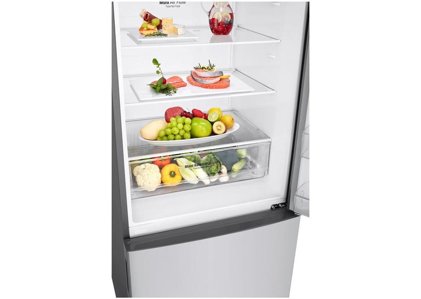 Geladeira/Refrigerador LG Frost Free Smart Inverse - Prata 451L Inox Look GC-B569NLLM.APZFSBS