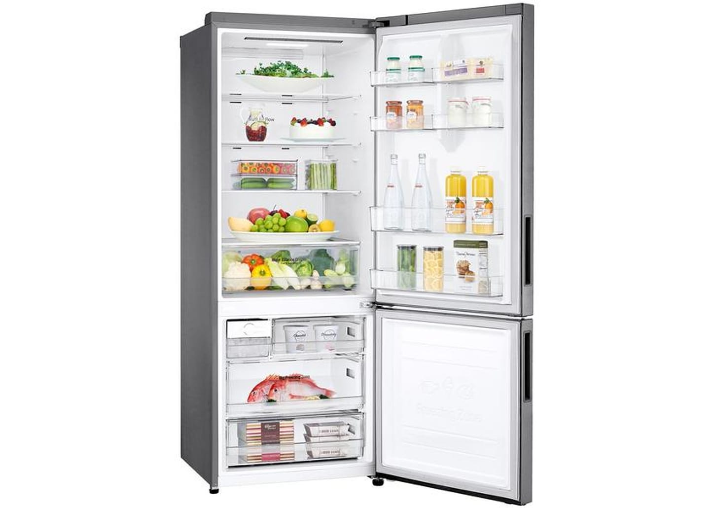 Geladeira/Refrigerador LG Frost Free Smart Inverse - Prata 451L Inox Look GC-B569NLLM.APZFSBS