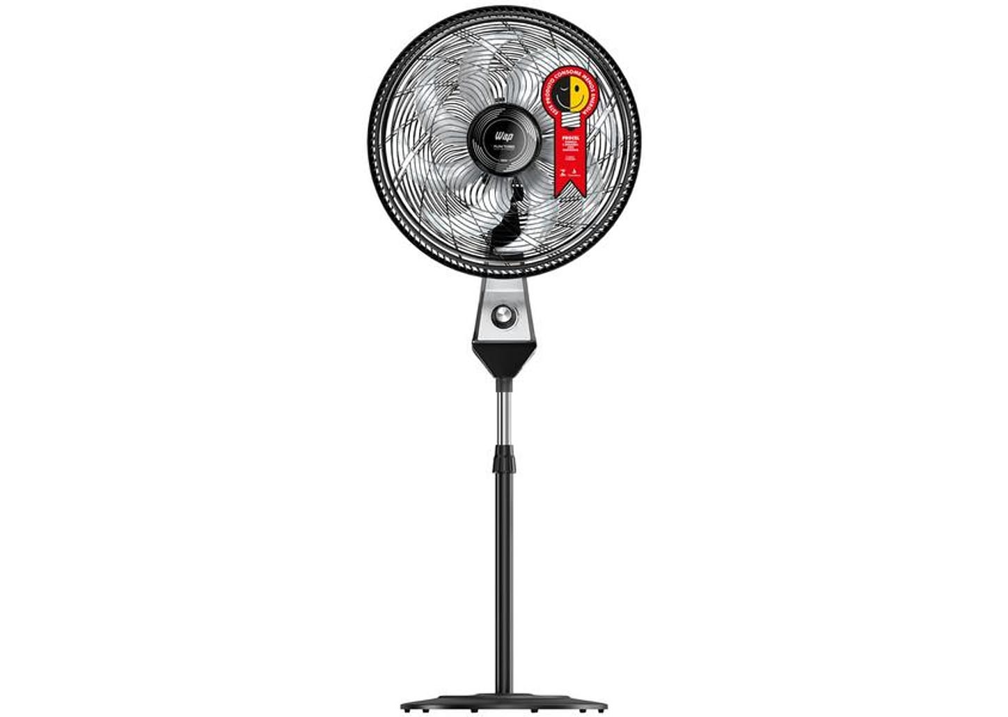 Ventilador Wap Flow Turbo 50cm 8 Pás 3 Velocidades Preto e Cinza