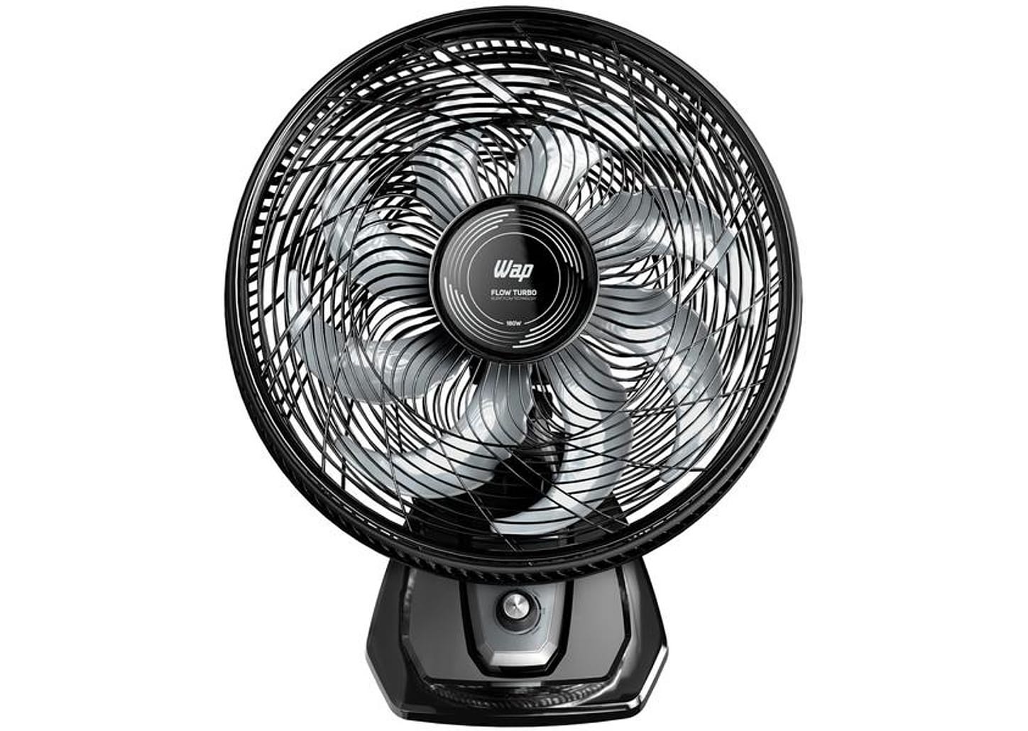 Ventilador 2 em 1 Wap Flow Turbo 50cm 8 Pás 3 Velocidades Preto e Cinza