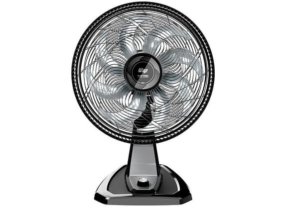 Ventilador 2 em 1 Wap Flow Turbo 50cm 8 Pás 3 Velocidades Preto e Cinza