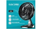 Ventilador 2 em 1 Wap Flow Turbo 50cm 8 Pás 3 Velocidades Preto e Cinza
