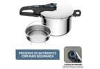 Panela de Pressão Rochedo Inox 6L Fechamento Externo Secure Trendy