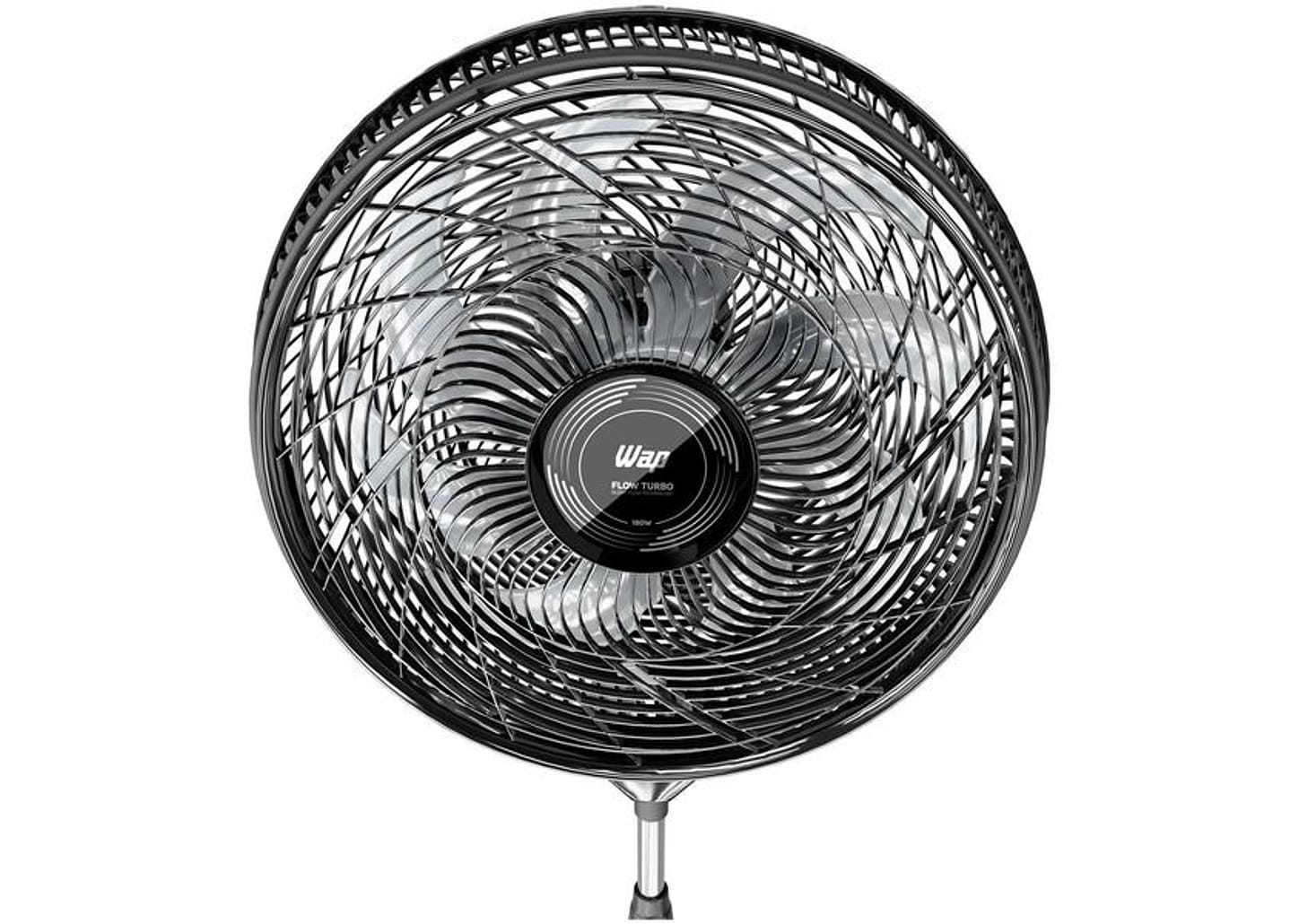 Ventilador Wap Flow Turbo 50cm 8 Pás 3 Velocidades Preto e Cinza