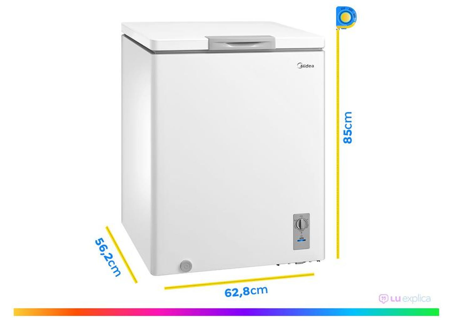 Freezer Horizontal Midea 145L MDRC207SLA011