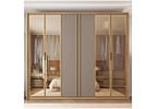 Guarda-roupa Casal 6 Portas 4 Gavetas Caemmun Cristal