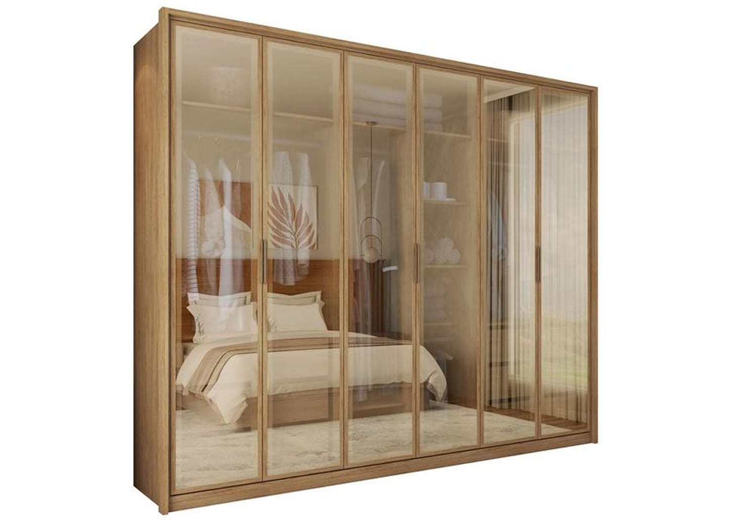 Guarda-roupa Casal 6 Portas 6 Gavetas Caemmun Reflex