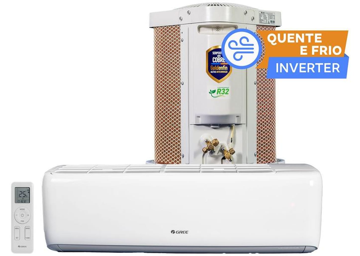 Ar-condicionado Split Gree Inverter 12.000BTUs Quente e Frio GWH12ATB-D6DNA2A