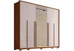 Guarda-roupa Casal com Espelho 6 Portas 6 Gavetas Caemmun Quintus Lux