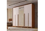 Guarda-roupa Casal com Espelho 6 Portas 6 Gavetas Caemmun Quintus Lux